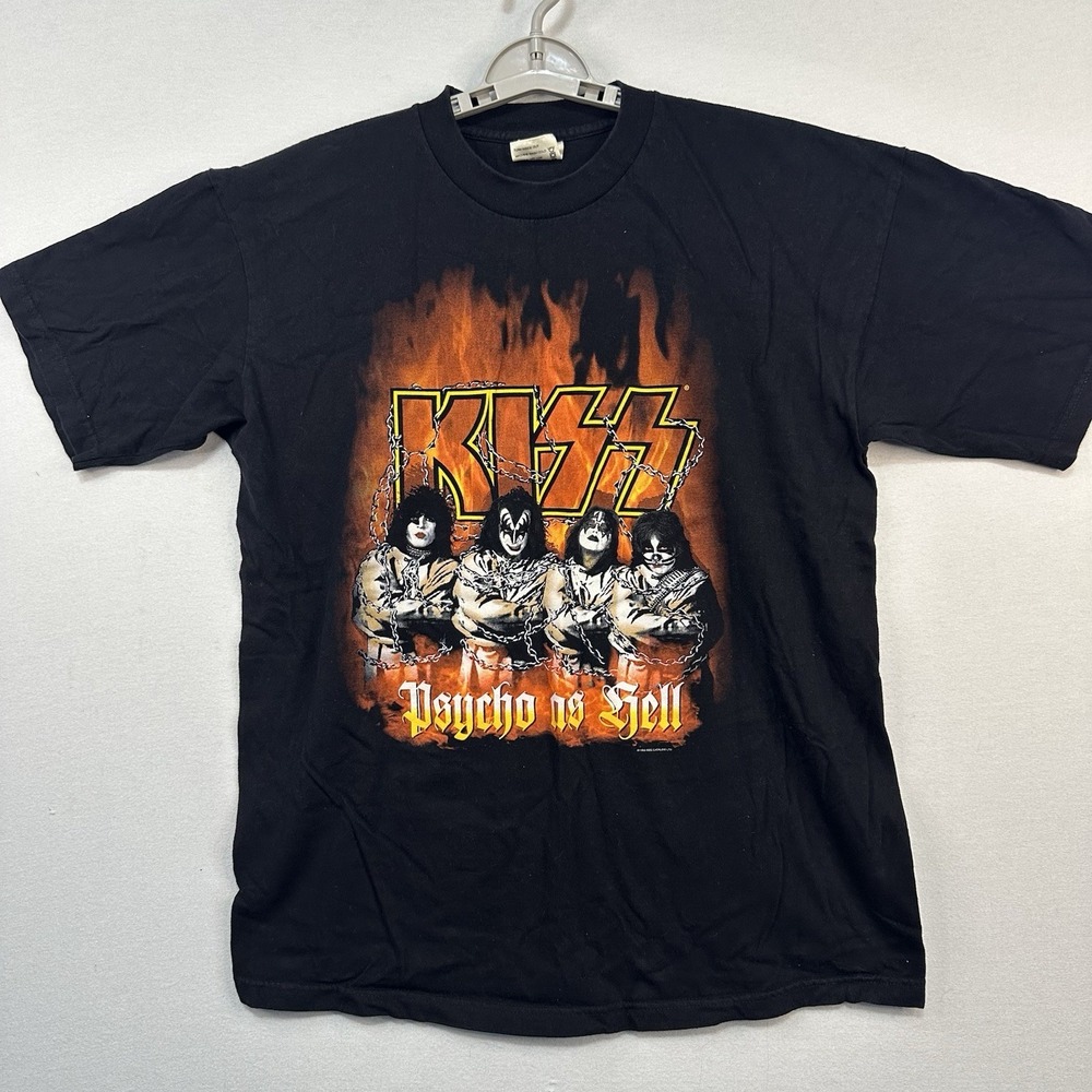 Vintage 1999 KISS Psycho as Hell T-shirt Large USA In Chains